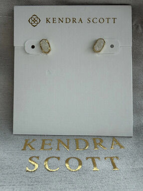 Kendra Scott white earrings